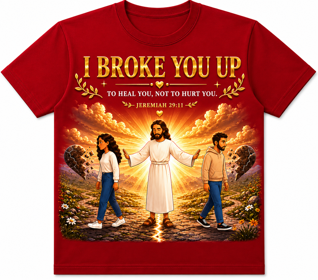 I broke you up